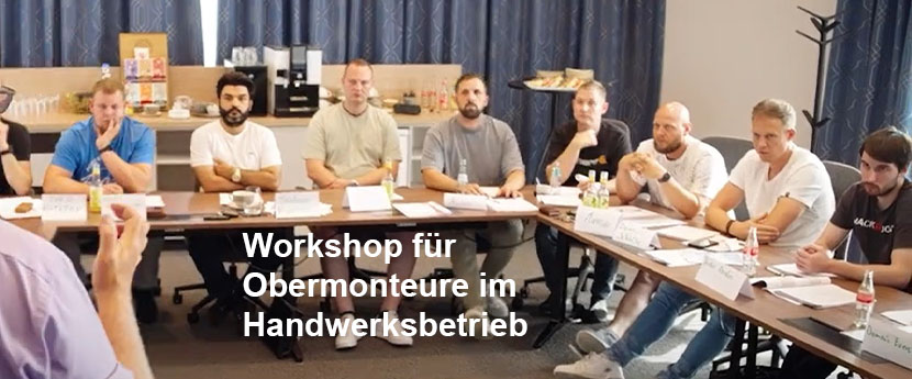 Alfons Kock Seminar Webinar Workshop für Obermonteure
